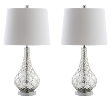 Darren 25.5" Glass LED Table Lamp - JONATHAN Y